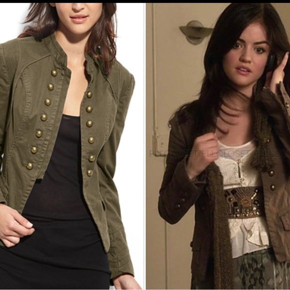 NWT Willow & Clay Military style Blk Jacket XS - Picture 6 of 6